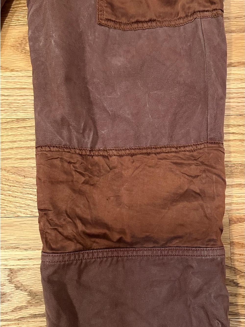 PINKO Brown Lyocell Cargo Pants Button Front Utility Style Womens Sz 0/XS *FLAW* - Picture 4 of 13